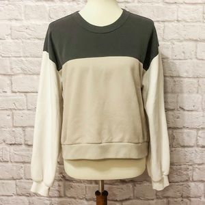Abercrombie Colorblock Crewneck Sweatshirt